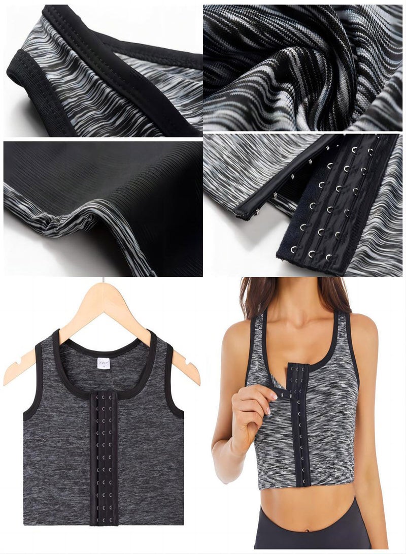 NIBEMINENT Sports Bras for Women, Women Bra Wirefree Seamless Padded Racerback Yoga Workout Gym Activewear, Women's Casual Sport Chest Vest, Bustiers Corsets (Size: XL)  - Image 4