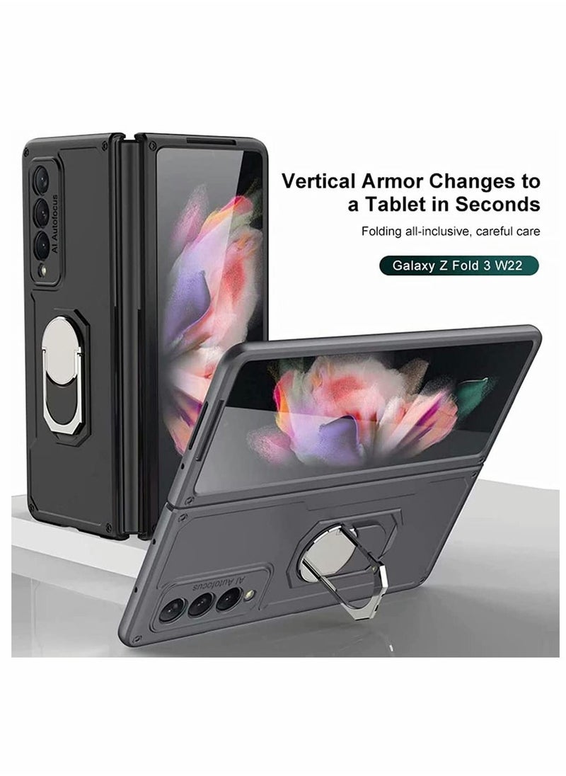 Y&D Full Body Protection Cover for Samsung Galaxy Z Fold 3 5G 2021 (Black)  - Image 5