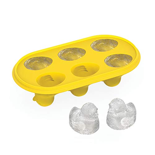 True Zoo TrueZoo Quack the Ice Duck Ice Cube Tray, Novelty Animal Ice Mold, Large, Makes 6 Ice Cubes, Yellow, Set of 1 - Image 5