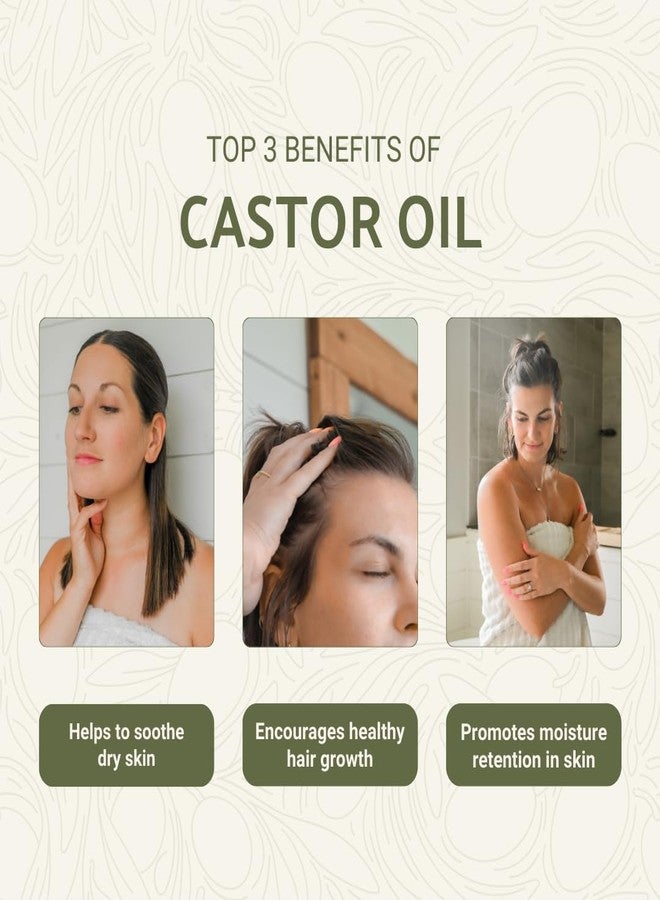 Nature Packaged Organic Castor Oil Direct From India - Cold Pressed Castor Oil For Face, Hair Growth, Eyelash Serum, Eyebrow - Skin and Face Moisturizer and Detox - Hexane Free (16 oz) - Image 3