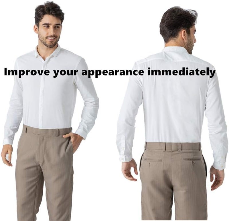 SHYAM EXPORT Men's Adjustable Shirt Stays - Premium Elastic Shirt Holders & Garters | Non-Slip Locking Clamps | Slim Fit Crease-Resistant Suspenders for a Sharp & Tucked Look - Image 5