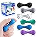 SMALL FISH Fidget Toys for Adults Kids 6 Pack Textured Sensory Fidget Toys Quiet Stress Relief Squeeze Fidgets for Anxiety Autism ADHD Small Desk Toy for Office Classroom Travel Easter Basket Stuffers - Image 2