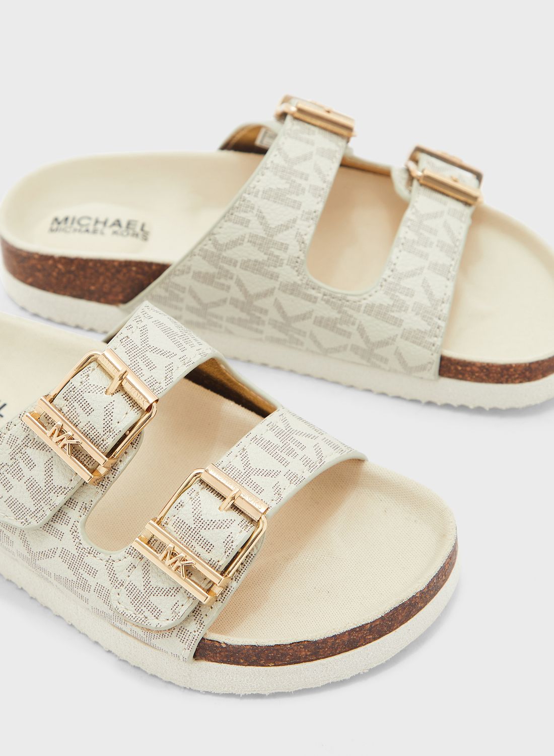 Michael Kors Youth Lorek Monogram Sandals for Women | Best Price Kuwait