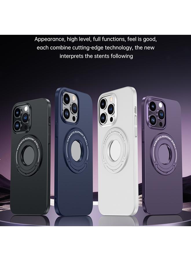 اس-توب حافظة هاتف مغناطيسية غير لامعة من ماج سيف لهاتف آيفون 15 بلس مع حامل عربة - Image 2