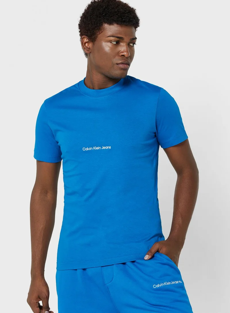 Calvin Klein Jeans Institutional Crew Neck T-Shirt