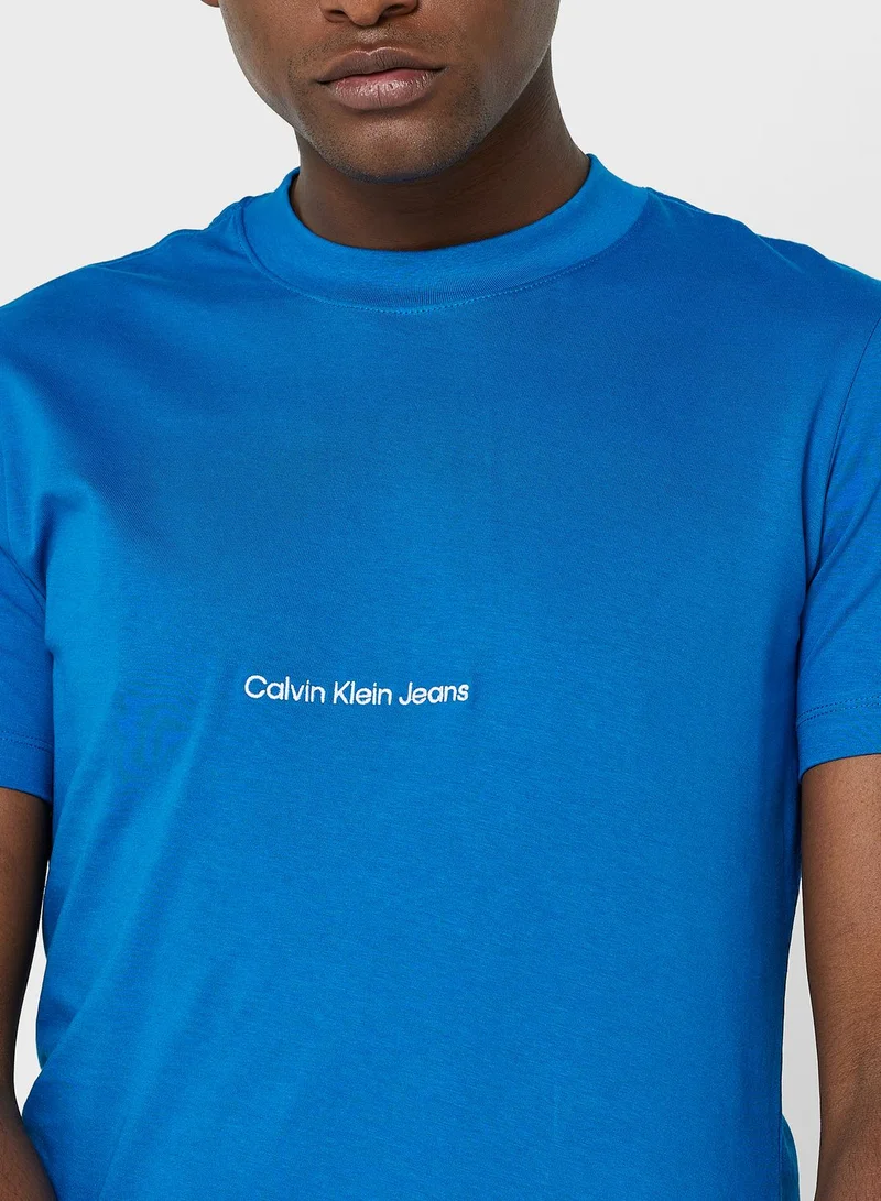 Calvin Klein Jeans Institutional Crew Neck T-Shirt