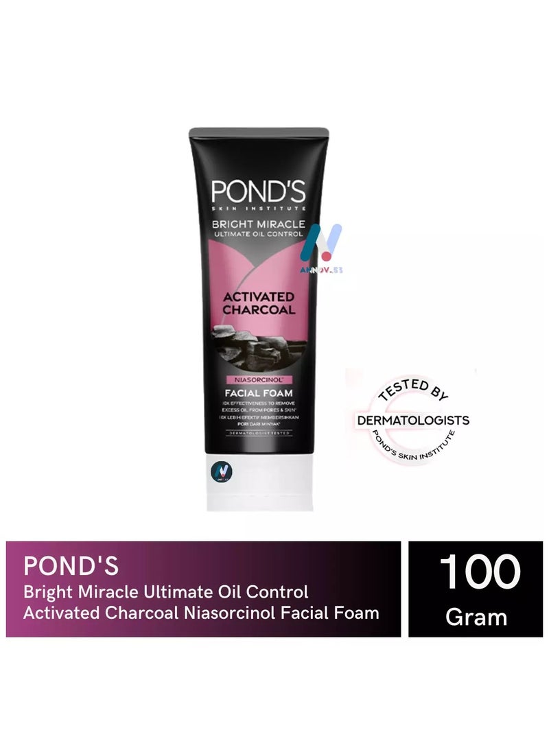 PONDS Bright Miracle Ultimate Oil Control Facial Foam 100g  - Image 1