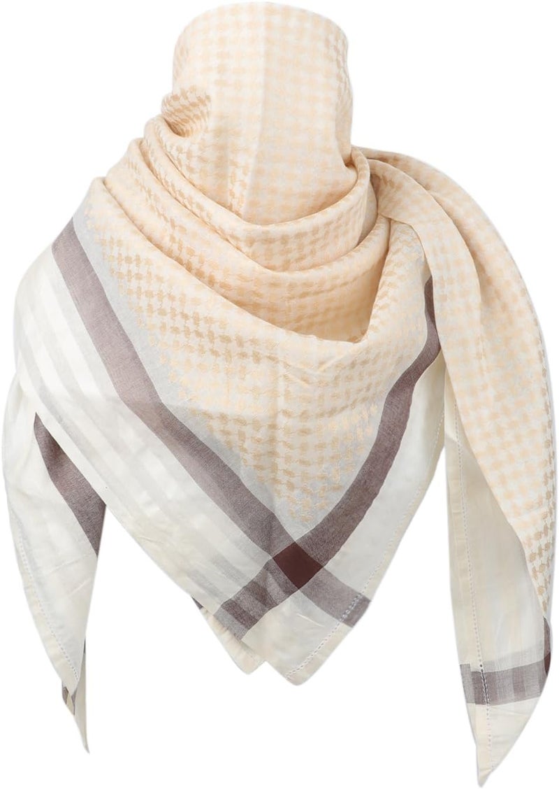 PURFUN Men's Large Arab Shemagh Headscarf Muslim Headcover Shawl Keffiyeh Arabic Scarf - Image 1
