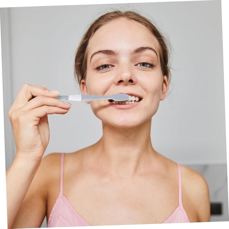 8Pcs Soft Head Toothbrush Set With Tongue Scraper For Adults Kids Travel - Image 5