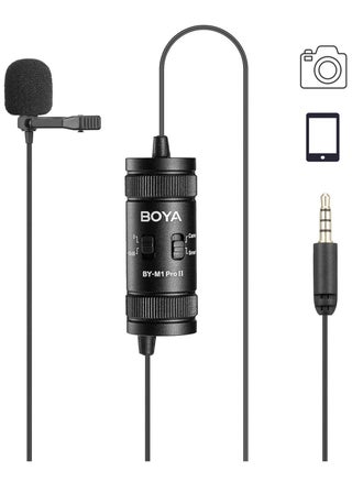 BOYA by-M1 Pro II Lavalier Microphone Noise Cancelling Omnidirectional Mic with Monitoring Port for YouTube Tiktok Interview Broadcast Content Creation - pzsku/Z9B512B71F09D4C5EE87EZ/45/_/1715756608/ecede710-bcf3-4e54-b5ea-c6600ff8706b