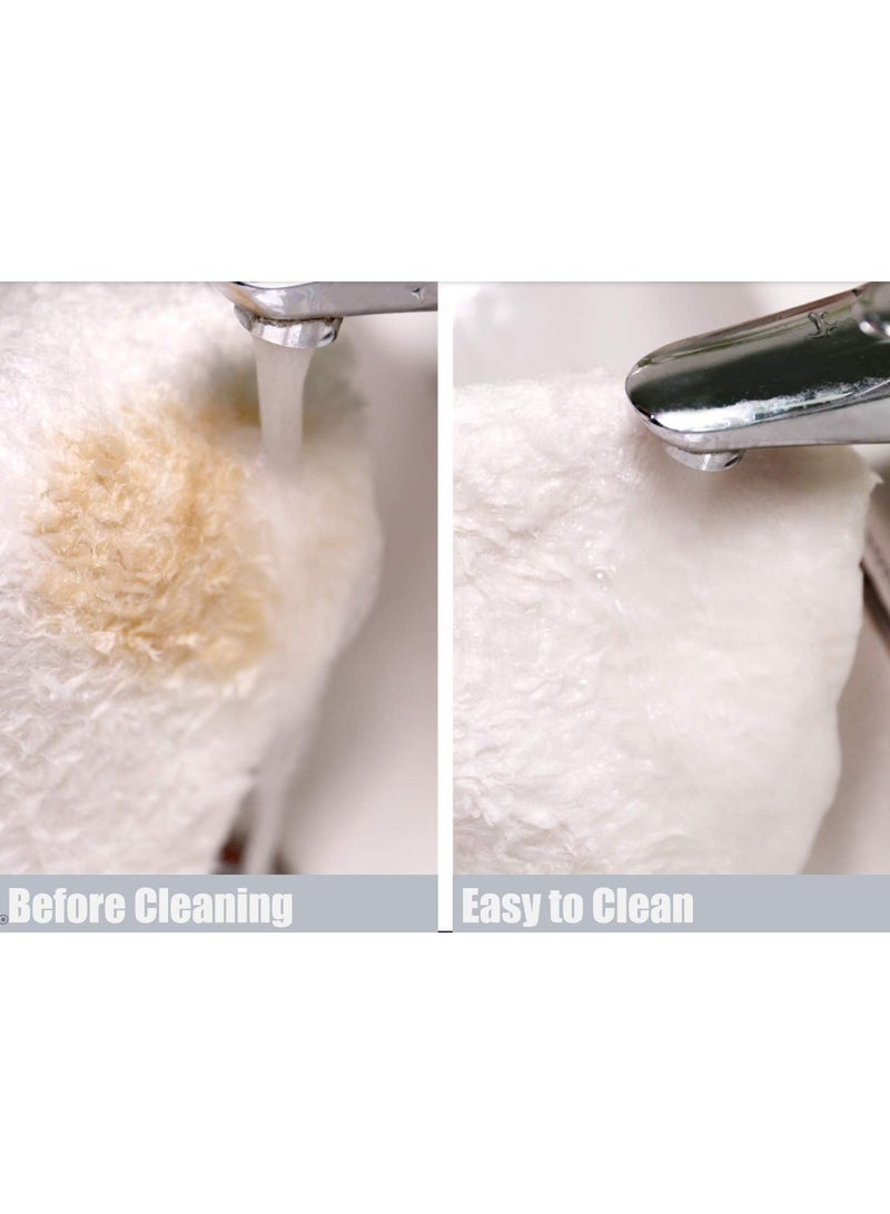 سوكاني 24 قطعة من فوط الميكروفايبر للتنظيف، فوط أطباق مطبخ قابلة لإعادة الاستخدام وتمتص السوائل بقوة، قطع قماش متعددة الأغراض لغسيل السيارات والنوافذ والحمام والأسطح، مجموعة متعددة الألوان - Image 3