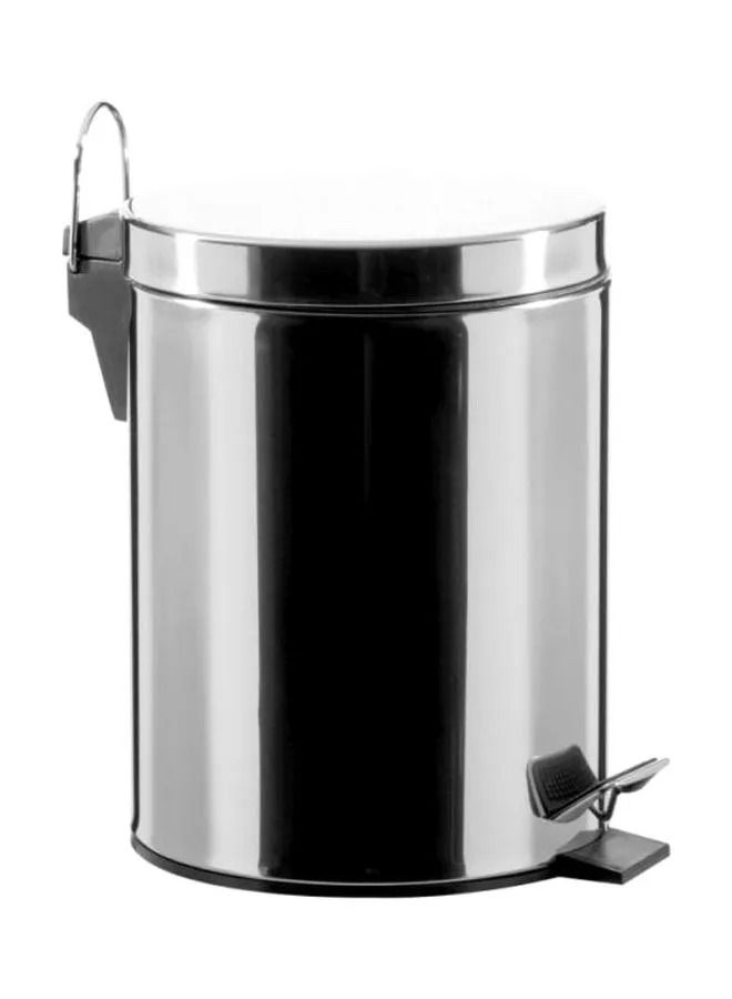 Cady One Pedal Trash Bin Silver 5L - Image 2