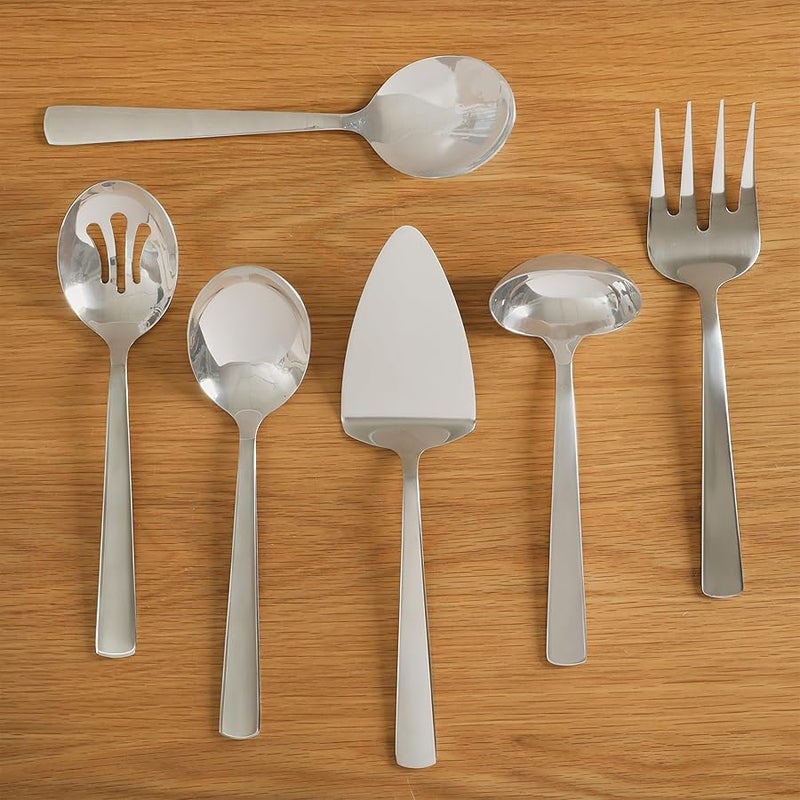 Oster Eastleigh 6 Piece Stainless Steel Hostess Flatware Serving Utensil Set - Image 5