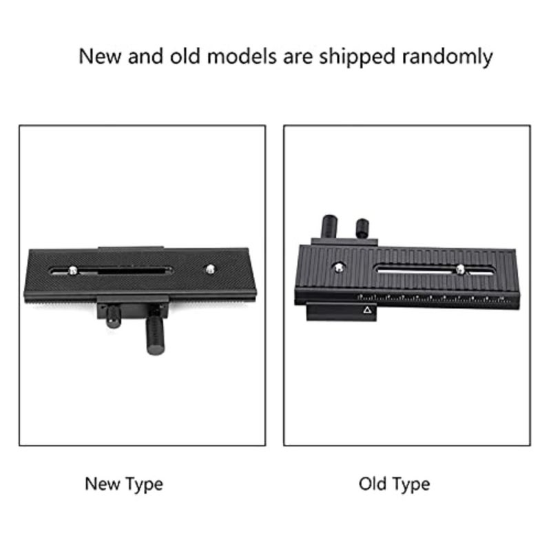 Macro photography close-up slider with rack and pinion adjustment, aluminum alloy, black, precise focus control - Image 4