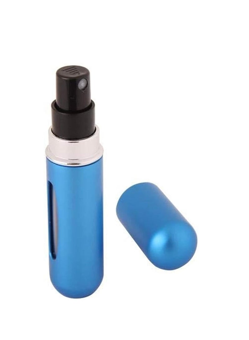 ORiTi مجموعة زجاجات عطر 5 قطع من أوريتي - زجاجة رذاذ عطر صغيرة قابلة لإعادة التعبئة للسفر وحقيبة مضخة 5 مل (متعددة الألوان)  - Image 5