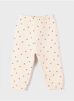 LC WAIKIKI Elastic Waist Printed Baby Girl Sweatpants  - Image 2