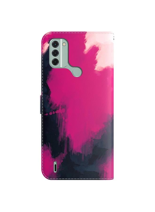 S-TOP Case For Nokia C31 Watercolor Pattern Flip Leather Phone Case - Image 3