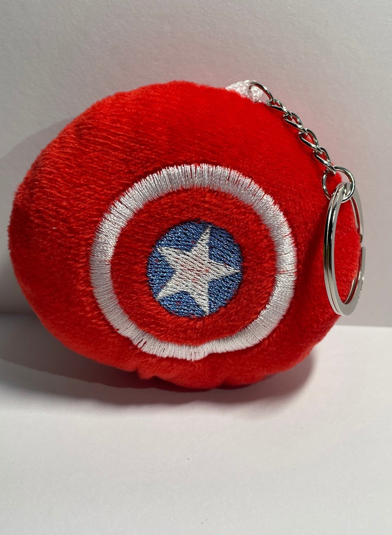 ميدالية مفاتيح قطنية بتصميم شخصية كابتن امريكا كرتونية - Image 1