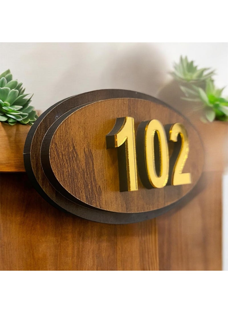 TEAKWOOD Customized Name Plate for Door Entrance Outdoor Personalized Housewarming Gifts Home Decor Water Proof Name Plate for House Affordable Unique Number Plates and Art Name Plaques  - Image 4