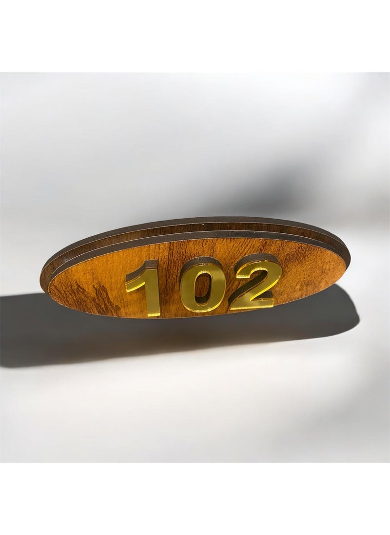 TEAKWOOD Customized Name Plate for Door Entrance Outdoor Personalized Housewarming Gifts Home Decor Water Proof Name Plate for House Affordable Unique Number Plates and Art Name Plaques  - Image 2