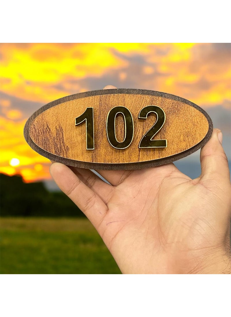 TEAKWOOD Customized Name Plate for Door Entrance Outdoor Personalized Housewarming Gifts Home Decor Water Proof Name Plate for House Affordable Unique Number Plates and Art Name Plaques  - Image 1