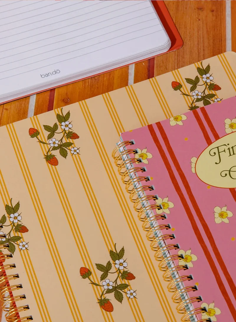 ban.do Rough Draft Large Notebook, Floral Stripe