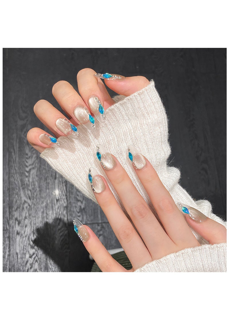 Binzo Beauty - Binzo Beauty Handmade Press On Nails, 10pcs, Nails Art , Acrylic Nails, False Nails, Luxury Collection, Luxury Nails Arts, New Accessories， Wedding Nails，Party Nails. - Image 1