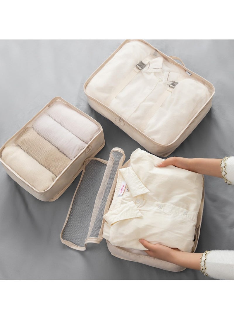 DUNISO 11Pcs Travel Luggage Organizer Packing Cubes Set Travel Packing Kit with Clothes Storage Bag Shoes Bag Toiletry Bag Underwear Bag Compression Storage bag Travelling Accessories (11, Blue) - Image 4