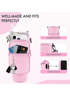 Water Bottle Carrier Bag with Phone Pocket for Stanley 40oz Tumbler Water Bottle Holder Pouch with Adjustable Shoulder Strap and Carabiner Stanley Cup Accessories for Hiking Travelling Camping - pzsku/Z9B51FD22E1DA5990F435Z/45/_/1729848836/995f215f-5747-44fa-b63a-eff5e11e491d