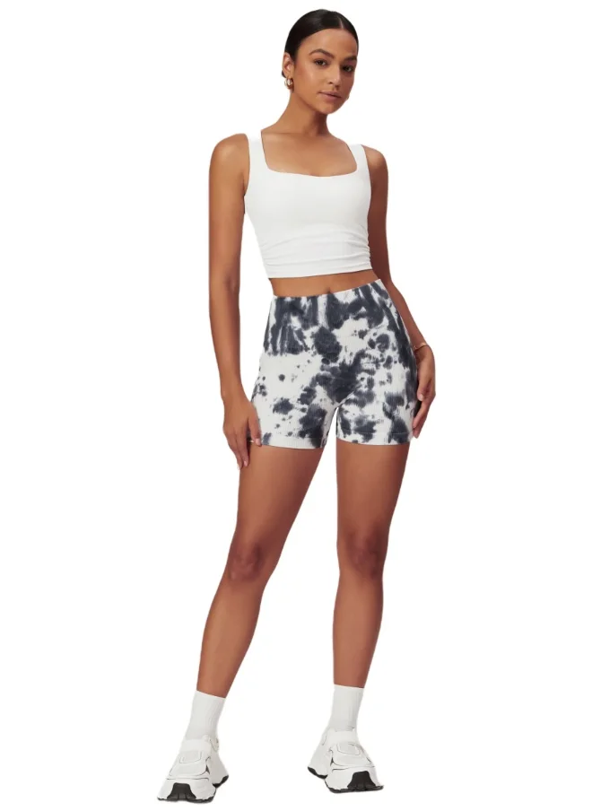 كون.يوغا Womens High Waist Contour Workout Sport Yoga Shorts Tummy Control