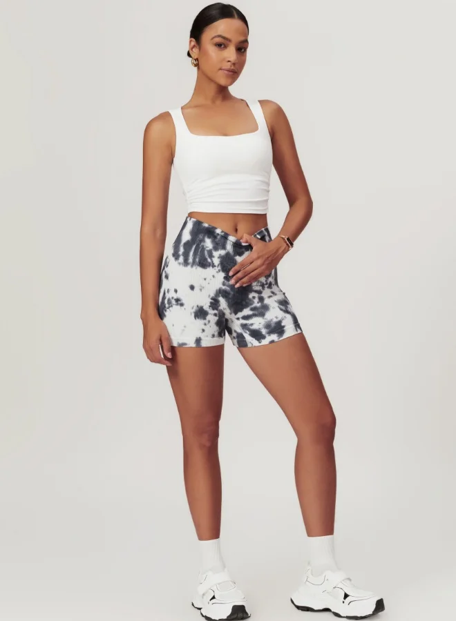 KAWN.YOGA Womens High Waist Contour Workout Sport Yoga Shorts Tummy Control