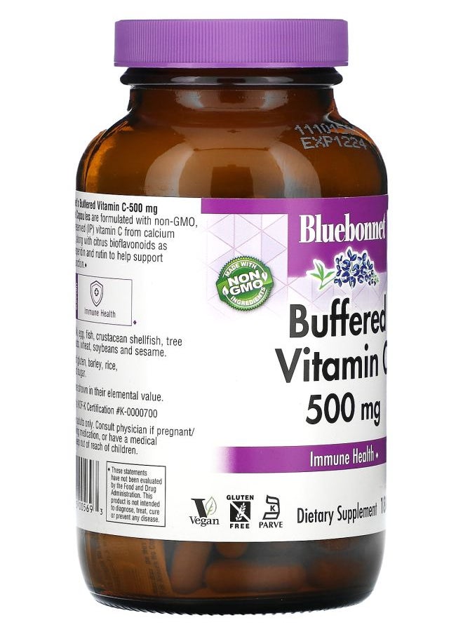 Bluebonnet Nutrition Buffered Vitamin C 500 mg 180 Vegetable Capsules  - Image 2