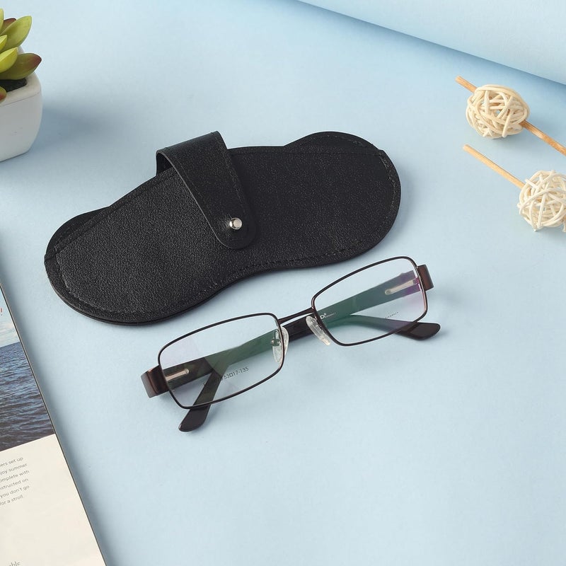 VIVID Vision Unisex Adult Lightweight Eyewear Specs Case Cover | Protect Eye Glasses | Chashma Dibbi | Spectacle Box | Closure - Button | Artificial Leather - Image 3