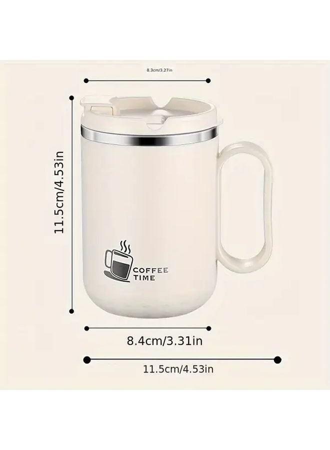 Black Double Wall Stainless Steel Coffee Mug Leakproof Travel Tumbler - Image 3