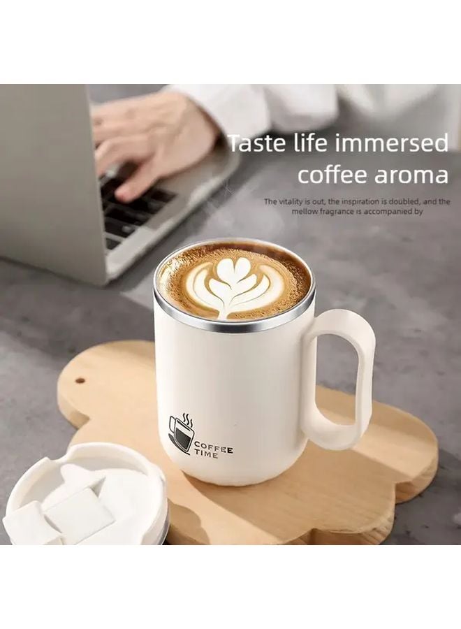 Black Double Wall Stainless Steel Coffee Mug Leakproof Travel Tumbler - Image 2