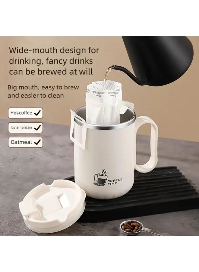 Black Double Wall Stainless Steel Coffee Mug Leakproof Travel Tumbler - Image 4