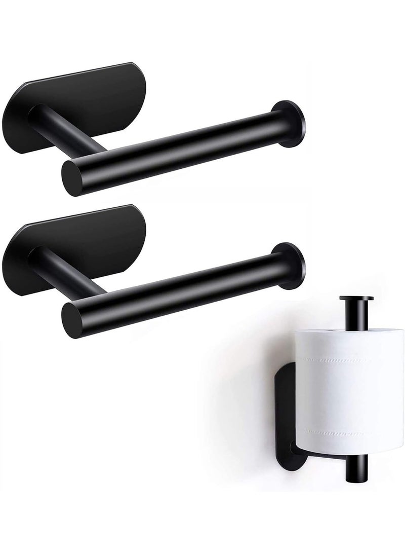 Beauenty GoodTool Stainless Steel Toilet Paper Holder, Wall Mount Self Adhesive Bathroom Paper Towel Roll Holder, No Drilling Toilet Tissues Holder, for Home and Kitchen (2Pcs) - Image 1