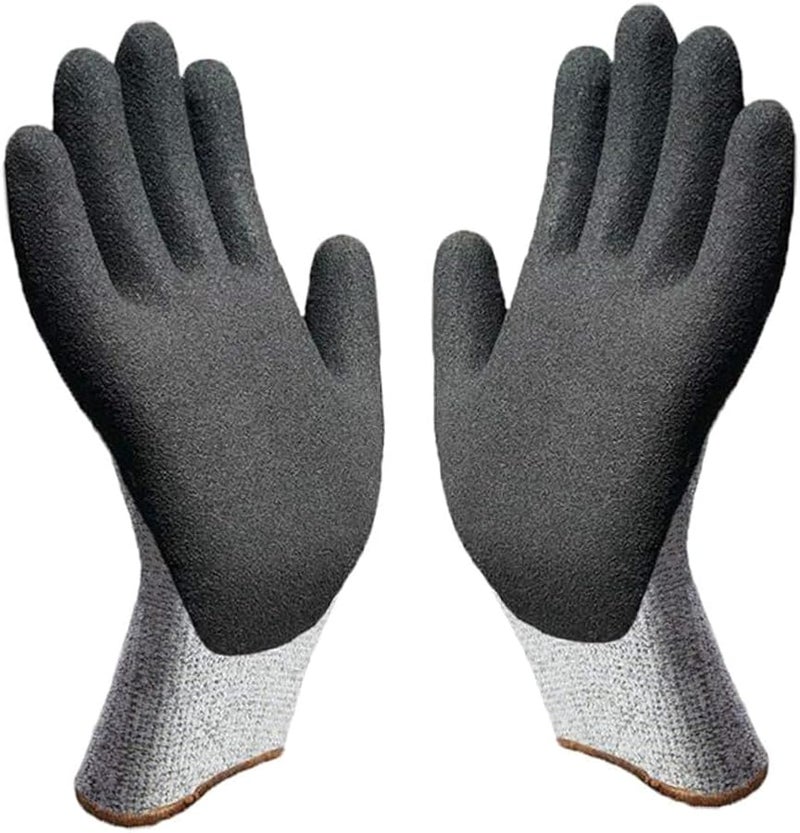 Black Wear Resistant Safety Work Gloves Anti Skid Grip for Maintenance Gardening Agriculture - Image 1