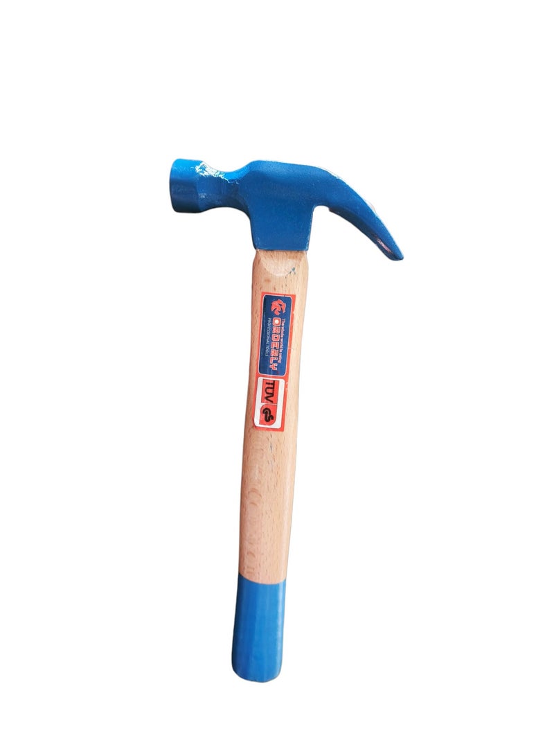 ORDERLY Wood Handle Basic Claw Iron Hammer - 300g - Image 1