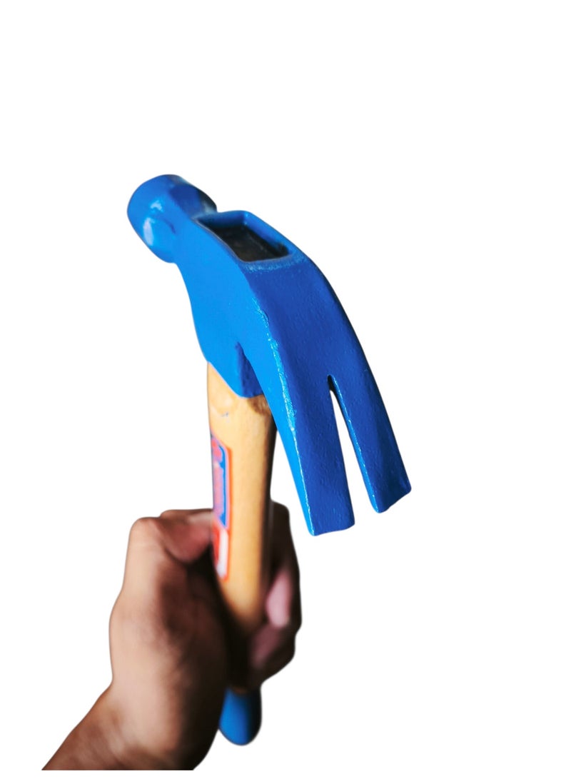 ORDERLY Wood Handle Basic Claw Iron Hammer - 300g - Image 2