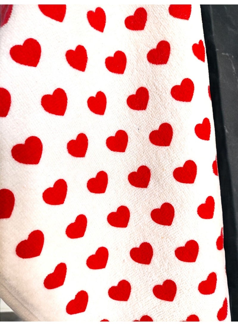 Cnr Garden 2-Piece Kitchen Towel Heart Hand Face Towel Set Drying Cloth Water Absorbent Set 40X60 and 30X50  - Image 3