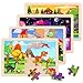 NASHRIO Wooden Puzzles Toys for Kids Ages 35 Set of 4 Packs Dinosaur Space Transportation Wood Toddler Puzzles Preschool Brain Teaser Toys for Boys and Girls 2 3 4 5 6 Years Old - Image 2