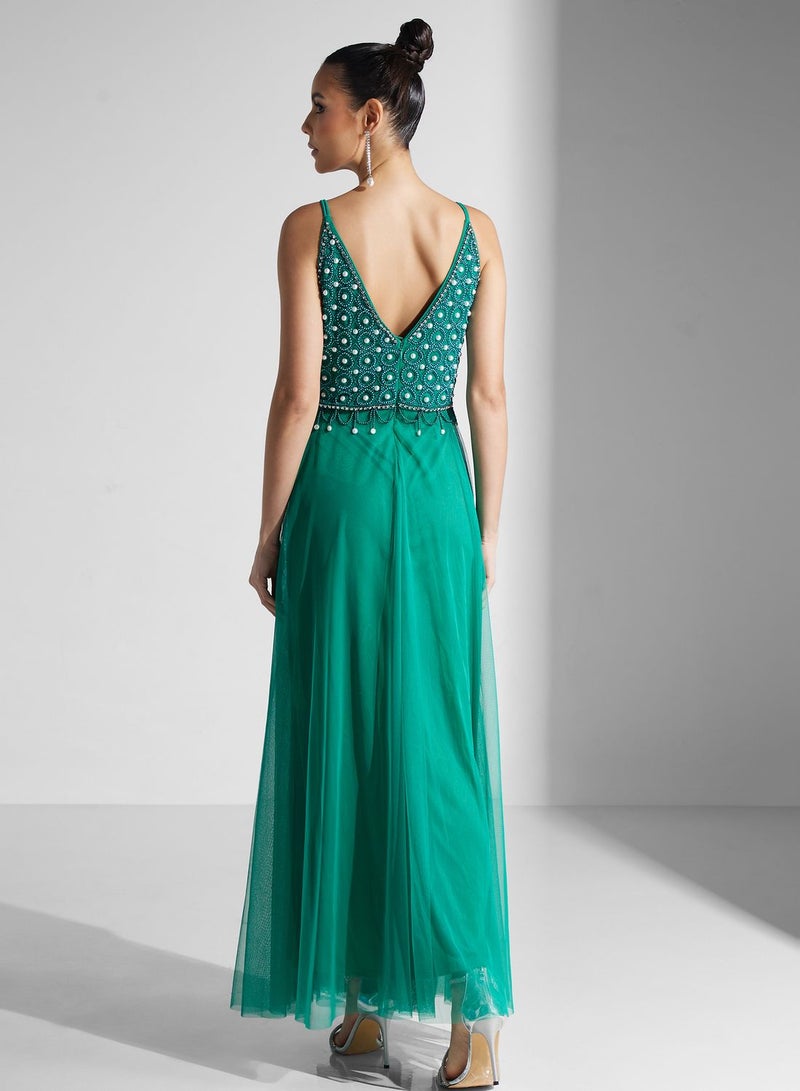 Namshi x Embellished Bodice Gown  - Image 2