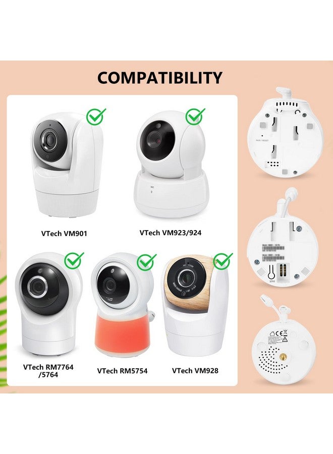 wochel Adjustable Baby Monitor Mount for VTech VM901/VM924/VM928/VM923/RM7764/RM5764/RM5754 Baby Monitor, Flexible Tripod Holder for Crib, with Non-Slip Silicone, Tool-Free Installation - Image 2