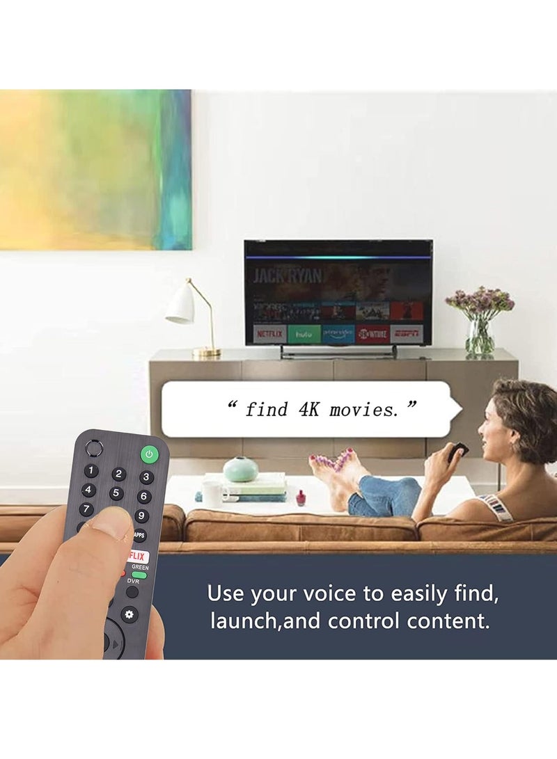 ELTRAZONE RMF-TX500U Voice Remote Control fit for Sony Smart TV Replacement Sony Voice Remote for All Sony Bravia LED OLED LCD 4K UHD HDTV HDR TV, with Google Play Netflix Button with Battery - Image 3