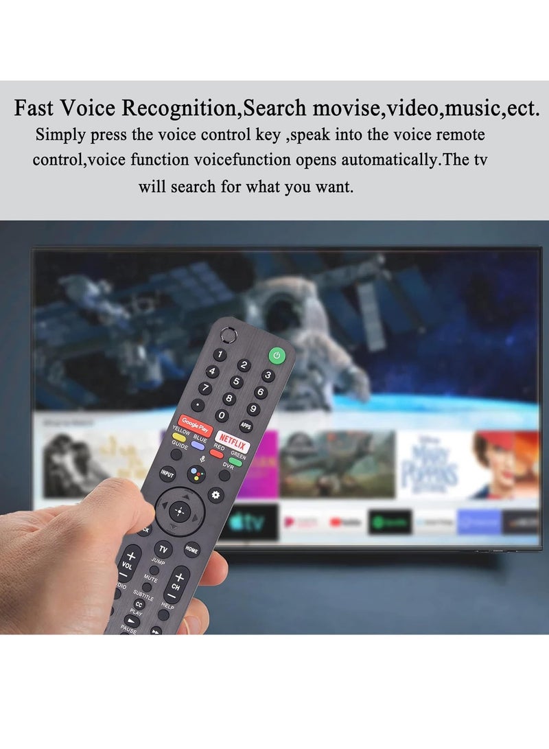 ELTRAZONE RMF-TX500U Voice Remote Control fit for Sony Smart TV Replacement Sony Voice Remote for All Sony Bravia LED OLED LCD 4K UHD HDTV HDR TV, with Google Play Netflix Button with Battery - Image 5