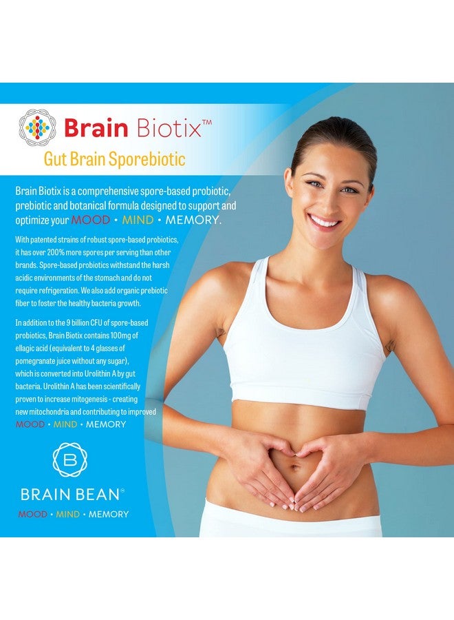 Brain-Bean Brain Bean Brain Biotix | Gut and Brain Spore-Based Probiotic and Prebiotic | 30 Servings - Image 2