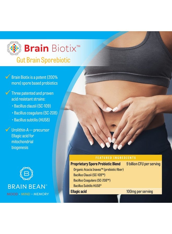 Brain-Bean Brain Bean Brain Biotix | Gut and Brain Spore-Based Probiotic and Prebiotic | 30 Servings - Image 3