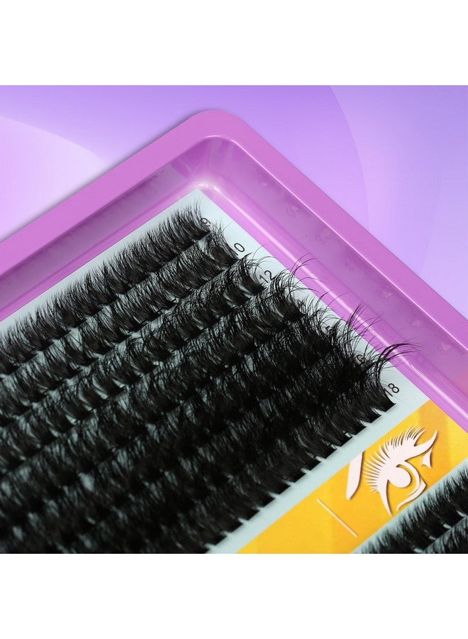 Lash Clusters Lash Extensions 280 Pcs Individual Eyelash Clusters 80D+60D Cluster Lashes Soft Natural For Makeup At Home - Diy Eye Lash Extensions 9-18 Mm Mix Fluffy Wispy C Curl Lash Clusters