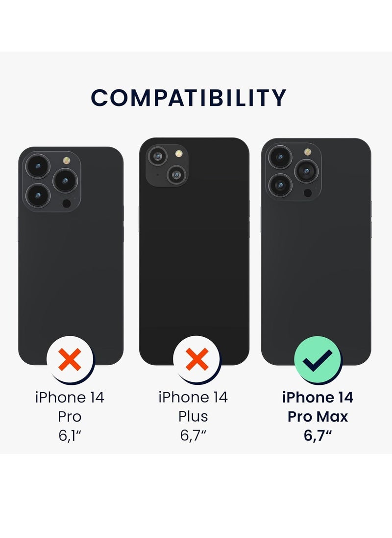 Raxoom 5-in-1 Clear Case Set for Apple iPhone 14 Pro Max – Includes Screen & Camera Protectors – Transparent - Image 2